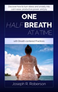 book cover - One Half-Breath At A Time: Transform stress, anxiety, insomnia into calm ease, productive power, and optimum sleep with breath-centered practices!